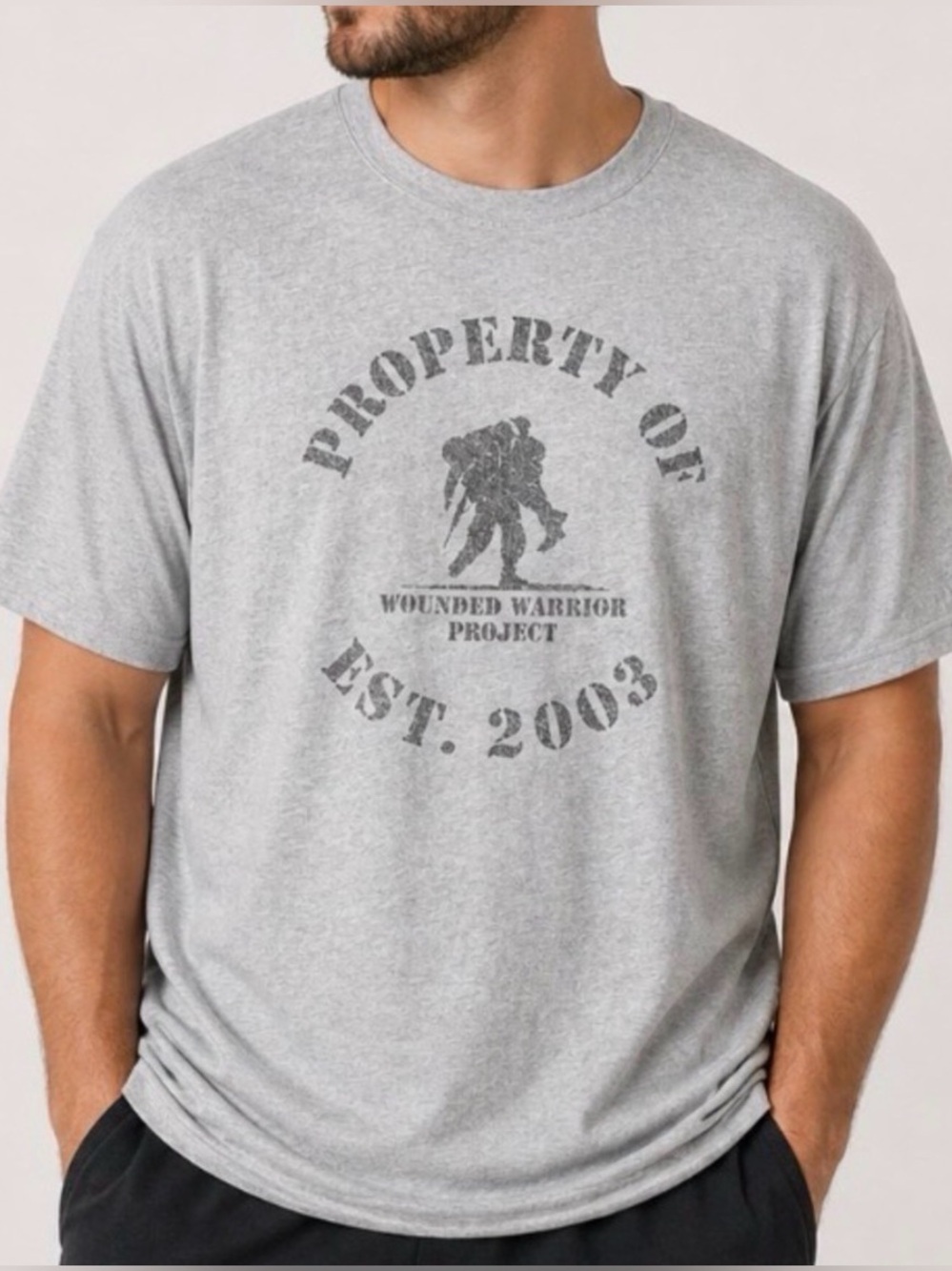 Under Armour Wounded Warrior Project Graphic Tee Gray – Men’s 2XL